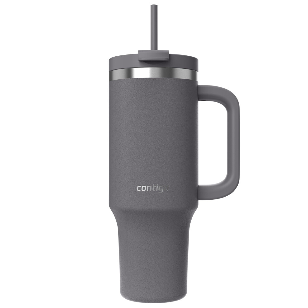 Contigo Streeterville Tumbler 1200 Ml With Handle | Stainless Steel Vacuum Insulated Water Bottle With Straw And Lid | Cold For 29 Hours | Travel Mug