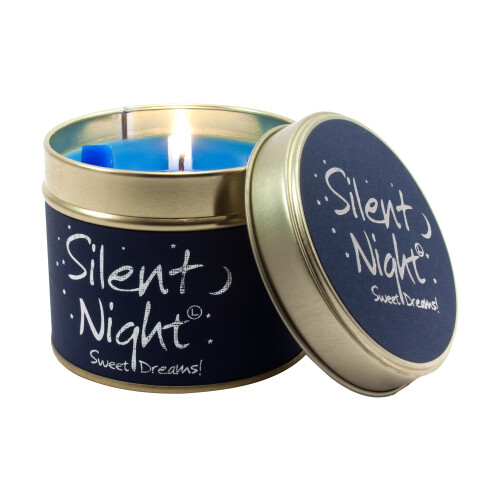 Lily-Flame Lily-Flame Silent Night Tin, Blue