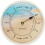 Acctim Acctim Tidal Wall Clock High & Low Tide, Blue/Yellow, 20cm 1