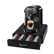 Ever Rich ? Tassimo Pod Holder | 64pcs | T-Disc Coffee Capsules | Bosch Tassimo Stand & Pod Storage Drawer | Anti-Vibration Design I Comes With a