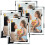 Hoikwo 4 Pack Photo Frames,5x7 Picture Frames with Silver Mirrored Glass, Multi Picture Frames for Tabletop Display 1