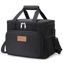 Lifewit Large Lunch Bag 12-Can (8.5L) Insulated Lunch Box Soft Cooler Cooling Tote for Adult Men Women, Black