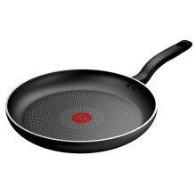 Tefal Titanium Essential Frying Pan 28 cm, Non-Stick Coating, Metal Safe, Compatible with All Hobs Except Induction, Flawless Glide, Everyday Use,