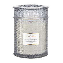 LA Jolie Muse Dark Berries & Bergamot Scented Candles, Large Glass Jar Candle, Candle Gift, Natural Soy Candle for Home, Large Wood Wicked Scented