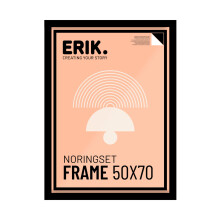 Grupo Erik 50x70 Picture Frame - Black Photo Frames Wall, Large Picture Frames 50cm x 70cm, Family Photo Frame, Art Wall Decor - New Home Gifts, Home