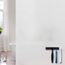 Volcanics Window Film Privacy 90x200cm with Installation Tools - Frosted Opaque Static Cling Glass Film for Home, Office, Bathroom, UV Protection, No