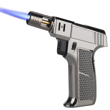 Trendecor Jet Lighter Windproof, Gas Lighter Butane Refillable Butane Jet Torch Outdoor Windproof Welding Flamethrower Flame Adjustable for Men