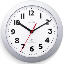 Acctim Parona Radio Controlled Wall Clock 23cm Diameter (Silver)