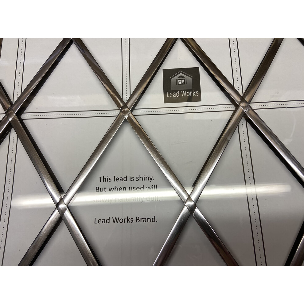 Lead Works Self Adhesive Window Lead Strip, 6Mm X 5 Metres, Creating Stunning Decorative Designs, Adhesive Lead Strips Coil For Windows, Natural ? Silver