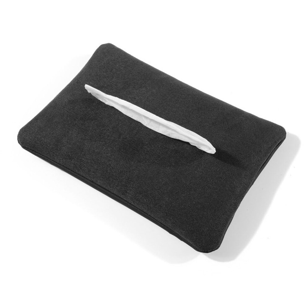 Car Tissue Holder Leather Tissue Box With Strap Durable Spacesaving Organizer For Vehicle 9455672376167