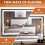 Hasipu Vanity Mirror with Lights, 80 x 58cm LED Makeup Mirror, Lighted Make up Mirrors with Touch Screen Control, 3 Dimmable Modes Square White 4