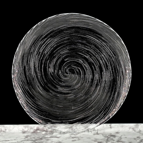 Handmade Vortex Glass Dinner Plates Set of 4 Durable Stackable MultiPurpose Dinnerware 2
