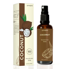 Coconut Room, Linen & Pillow Spray by Aromafume | 100ml/3.38 fl oz | with Pure Coconut Essential Oil | Aromatherapy Spray for Relaxation, Sleep &