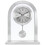 Acctim Acctim 36757 Bathgate Glass Pendulum Mantel Clock, Silver 1