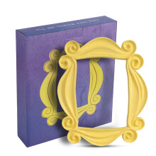Opret Replica of the Peephole Frame Seen in Monica's Door, Yellow Door Frame with 5 Stickers, Friends Gift