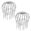 2 Pack Stainless Steel Gutter Guard Downspout Strainer 2x3 Inch Leaf and Debris Protector 1