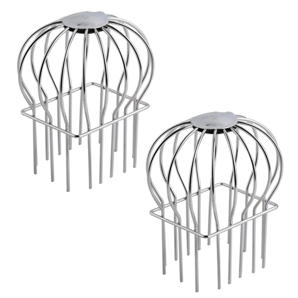 2 Pack Stainless Steel Gutter Guard Downspout Strainer 2X3 Inch Leaf And Debris Protector 9070919421617