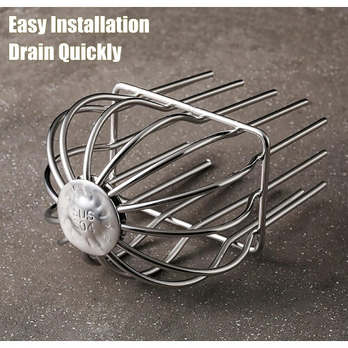 2 Pack Stainless Steel Gutter Guard Downspout Strainer 2x3 Inch Leaf and Debris Protector 1