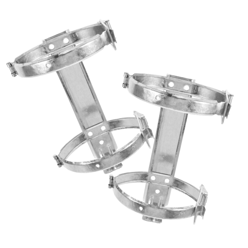 2Pcs Stainless Steel Fire Extinguisher Bracket Heavy Duty Holder For Vehicle And Wall Mount 9070919382727