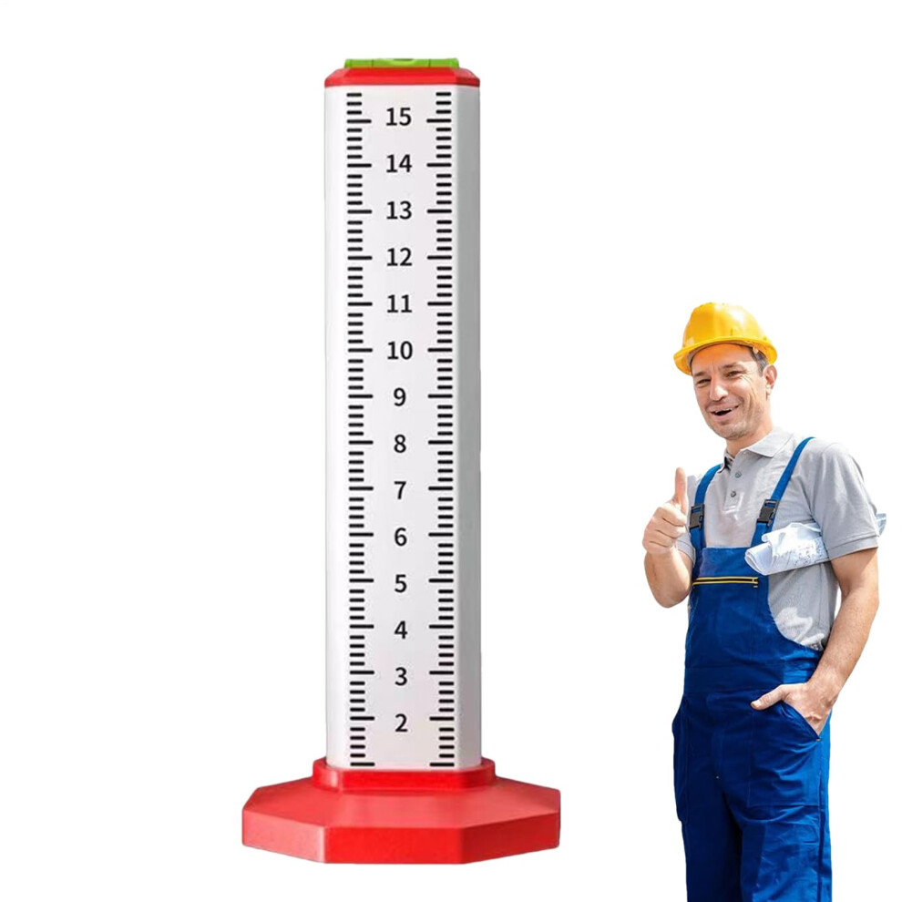 Tile Leveling Tool With BuiltâIn Bubble Level And Adjustable Height Ruler For Wall And Floor 9070919421624