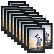 EYMPEU 18-Pack 6x4 Photo Frame, Slim Black Picture Frames 6x4, Elegant Design for Wall and Table Decoration