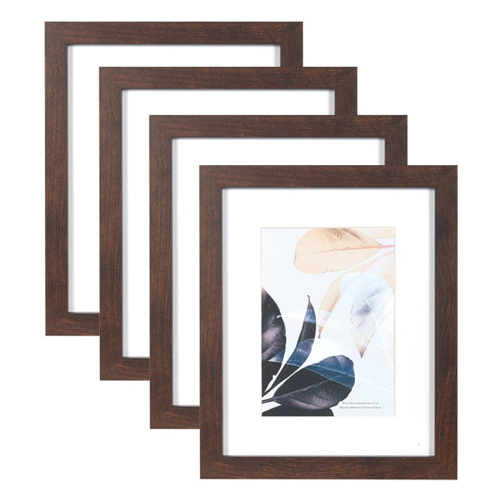 Scholar Tree Walnut 10X8 Photo Frames Set Of 4, Wooden Picture Frames For Freestanding And Wall Mountable? 5051221982427