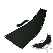 Hammock Replacement Fabric WeatherResistant Swing Seat Cover for Patio Porch Outdoor Black