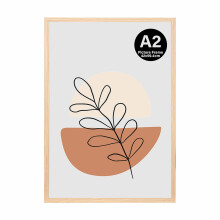KAIWIN A2 Picture Frame, Oak A2 Frame, A2 Poster Frame (59.4x42cm), Wooden Photo Frame Used for Photos, Pictures, Posters?Puzzles