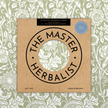 The Master Herbalist Fragrant FRESH LINEN Scented Drawer Liners in a SAGE GREEN | William Morris Design| Pack of 5 Sheets (FOLDED) | Contains