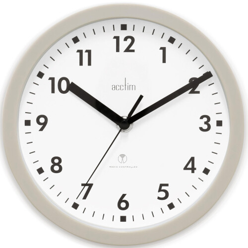 Acctim Acctim 74667 Nardo 20cm Radio Controlled Grey Wall Clock