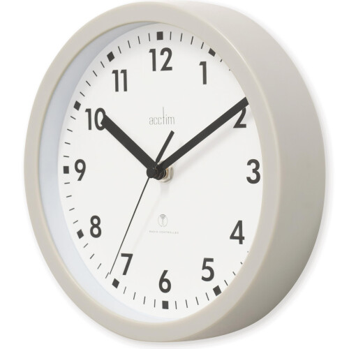 Acctim Acctim 74667 Nardo 20cm Radio Controlled Grey Wall Clock 1