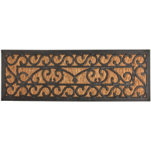 Esschert's Design RB168 Rubber Doormat and Coir, black/brown,75_x_25_cm