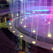 Underwater LED Fountain Light IP68 Waterproof 12V Stainless Steel Blue Submersible Spotlight 9W