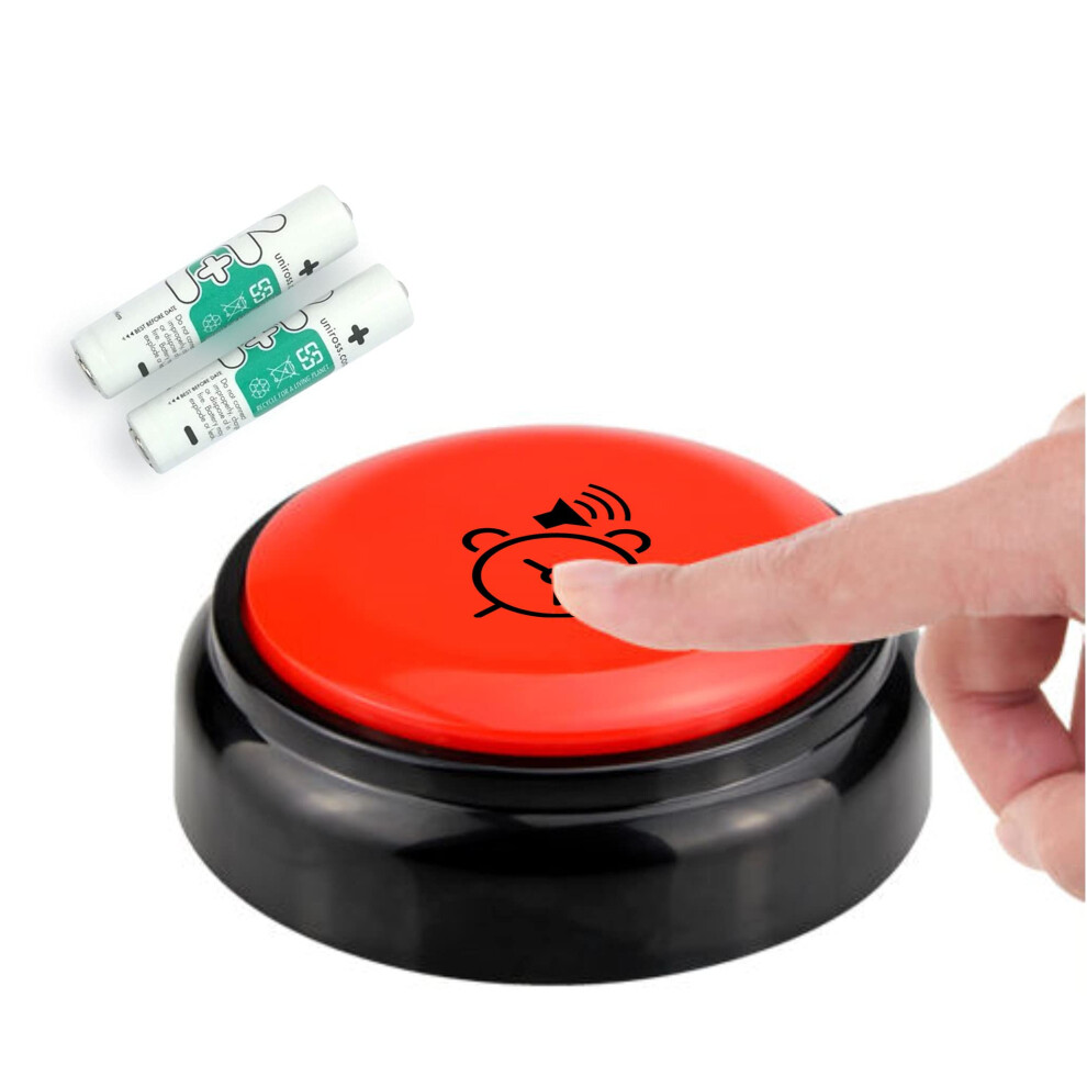 Talking Button Alarm Clock For The Blind And Visually Impaired, Elderly & Dementia Sufferers. English Male Voice Announces Time/Day/Date, Memo24