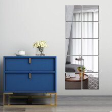 Beser Lee Full Length Wall Mirrors, Full Body 10pcs Acrylic Plexiglass Wall-Mounted Frameless Mirror Over the Door Large Long Home Workout Gym Dance