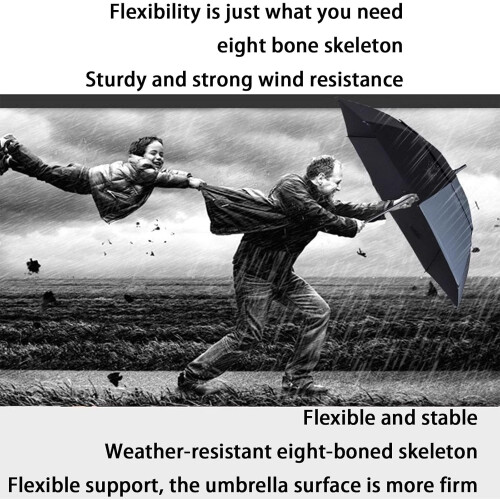 Golf Umbrella 130CM Large Windproof DoubleLayer Automatic Open Close Waterproof Burgundy 1