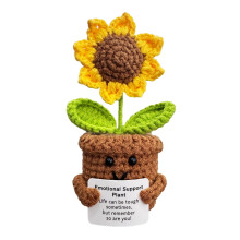 KIAYOO Sunflower Birthday Gifts For Women Men, Emotional Support Plant Christmas Positive Flower Leaving Get Well Soon Thinking of Thank You Presents