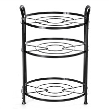 Kitchen Storage Rack Stainless Steel MultiLayer Shelving Unit for Pots Pans Cutting Boards 4 Tier
