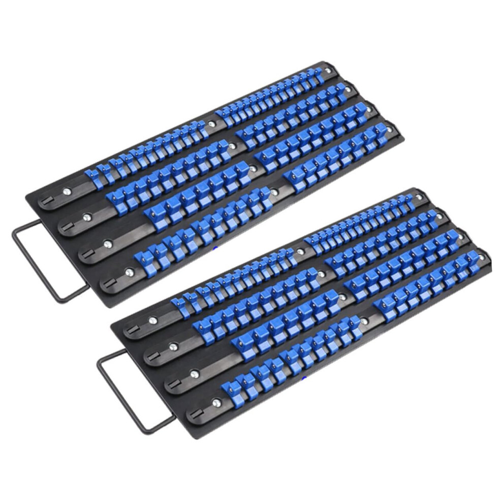 80 Piece Socket Organizer Rack With Secure Clip Retention And Fast Socket Access For Toolbox Storage 9070919383250