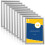 A4 Snap Frame Silver 10 Pack- Aluminium Clip Frames - Wall Mount Picture Frames - Posters Display Holder - Front Opening Picture Frame Clips 1