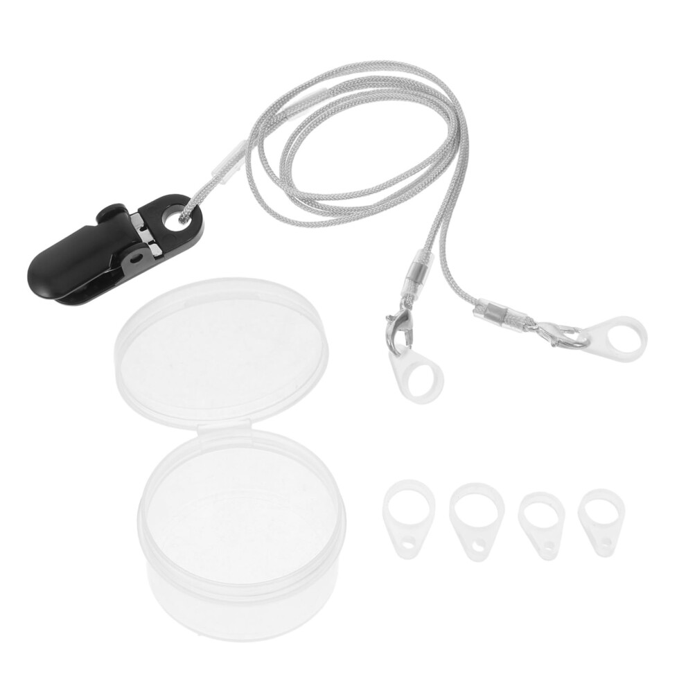 Adjustable Hearing Aid Clip and Lanyard for Seniors, Durable Retention Cord with Secure Comfort Fit