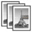 upsimples 3 Pack 50x70cm Frame, Black 50 x 70 Frame, Wall Hanging Photo Frames 1