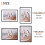 upsimples 3 Pack 50x70cm Frame, Black 50 x 70 Frame, Wall Hanging Photo Frames 3