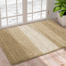Homaxy Door Mats Indoor, Machine Washable Soft Doormats, Dirt Trapper Super Absorbent Entrance Rug, Non-slip Floor Mats For Inside, Front Back Door,