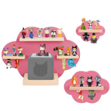 OPERMAXER Tonie Shelf Cloud for 30-35 Figures, Set of 3 Tonies Shelves for Toniebox & Tonies Audio Figures, Boys and Girls | Perfect Tonie Storage in