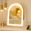 Arched Vanity Mirror with Lights, 30x25cm, 3 Color Light, Touch Switch Adjustable Brightness, 360? Rotation Dressing Table Mirror 1