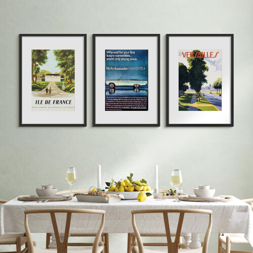 upsimples A2 Picture Frame, 3 Pack Black Photo Frame, A2 Frames 42 x 59,4cm 1