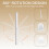 Arched Vanity Mirror with Lights, 30x25cm, 3 Color Light, Touch Switch Adjustable Brightness, 360? Rotation Dressing Table Mirror 4