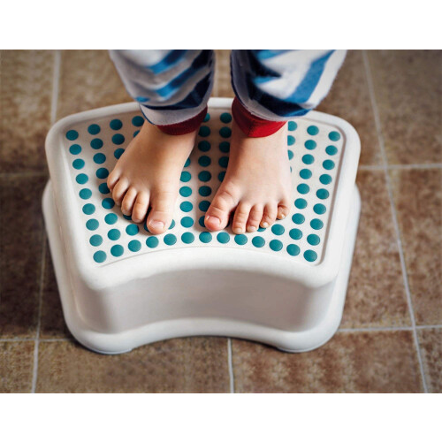 Addis Addis Kids Bathroom Booster Step Stool, navy teal 1