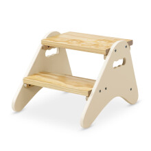 B. toys ? Step Stool for Kids ? Ivory & Wood Stepping Stool ? Furniture for Toddlers ? Peek ? A ? Boost ? 2+ Years